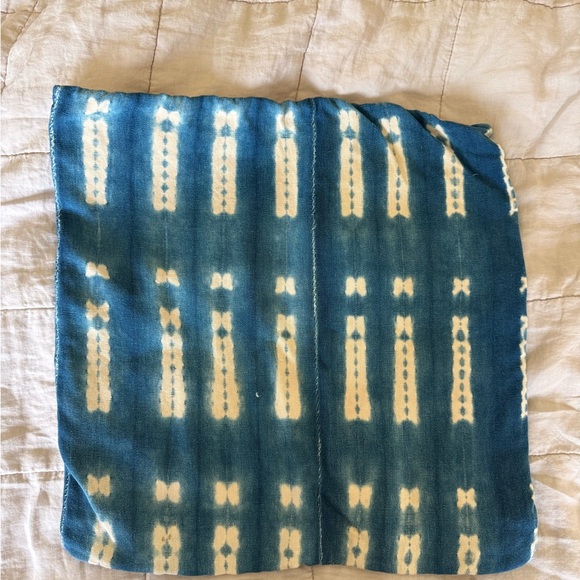 Maewoven Other - Mud cloth Blue and White Accent Pillowcase